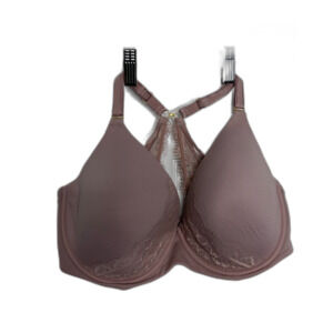 Soma 36DDD Embraceable Perfect Coverage Convertible Racerback Lace Bra Mauve